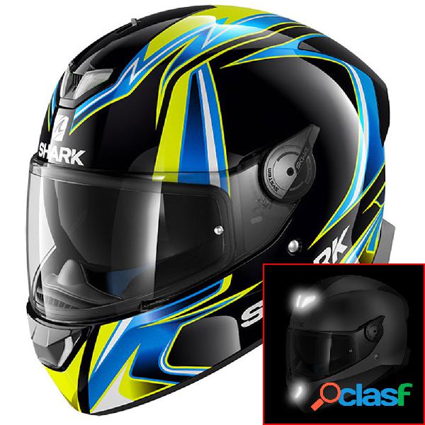 Casco integrale Shark Skwal 2 Sykes Nero Blu Giallo