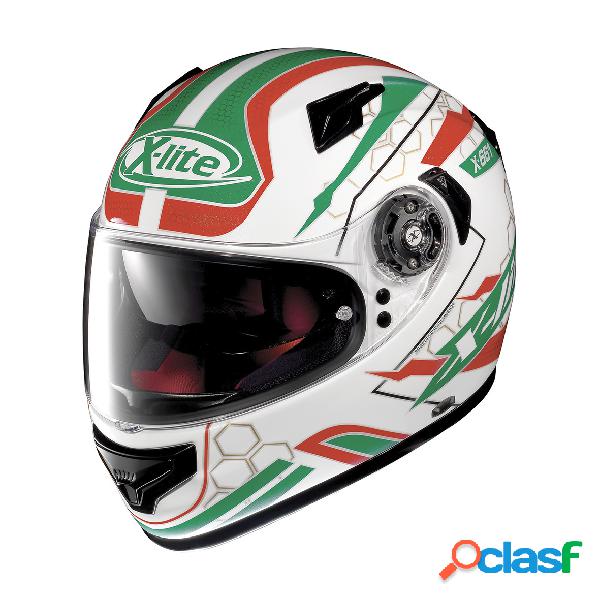 Casco integrale X-Lite X-661 HONEYCOMB N-COM in fibra Bianco