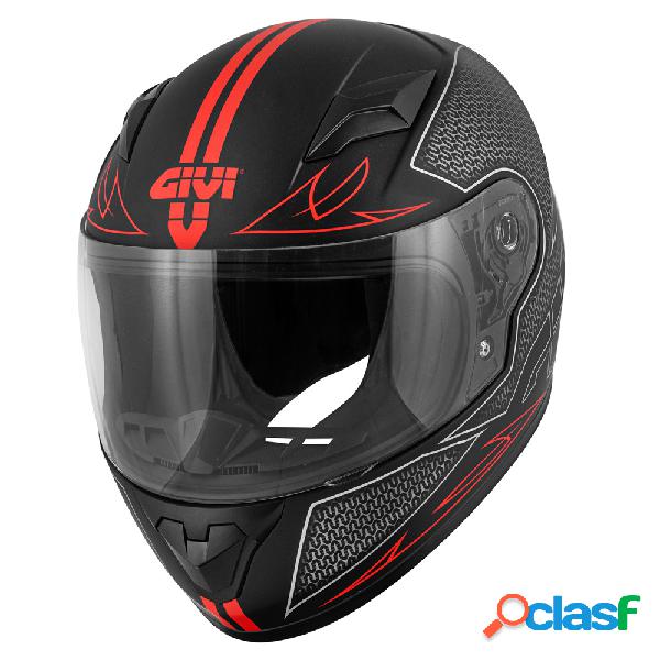 Casco integrale bambino Givi JUNIOR 4 Fly Nero Opaco Rosso