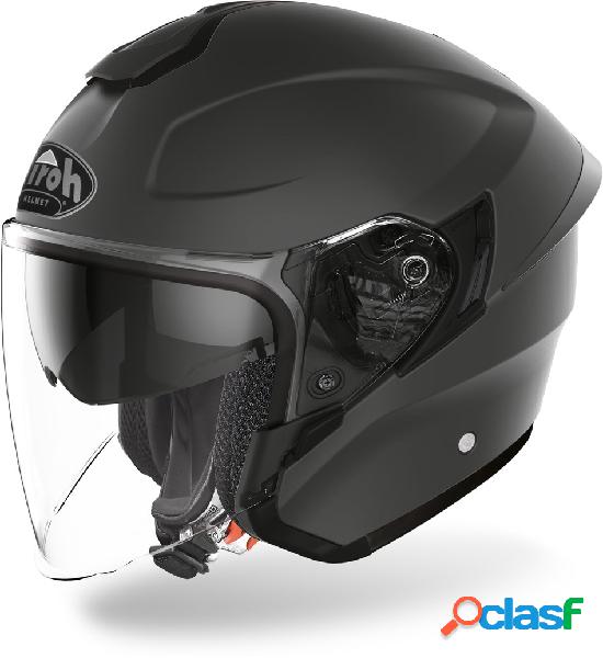 Casco jet Airoh H.20 Color in fibra Grigio scuro