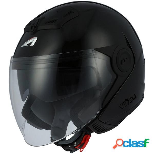 Casco jet Astone Helmets DJ 8 Monocolor nero lucido