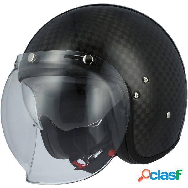 Casco jet Astone Helmets Vintage Carbon 12K carbonio nero