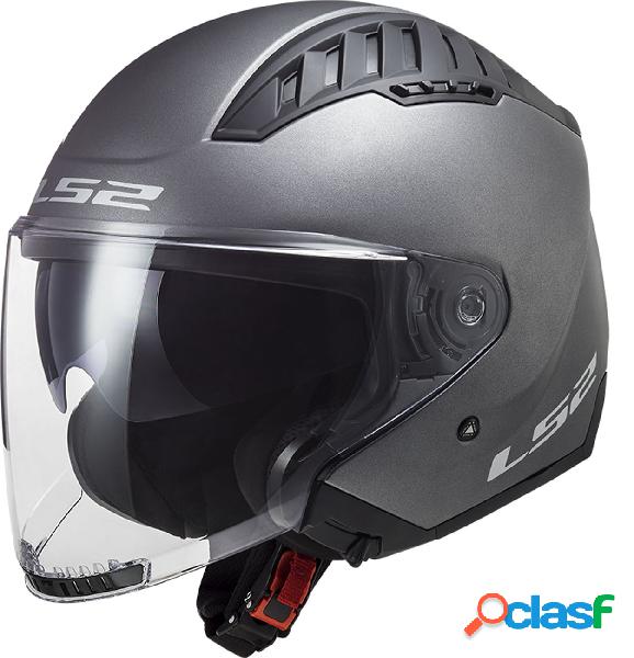 Casco jet LS2 OF600 COPTER Titanio opaco