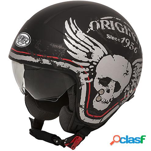 Casco jet Premier ROCKER K92 BM Nero Argento