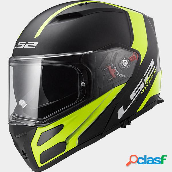 Casco modulare LS2 FF324 Metro Rapid Nero opaco