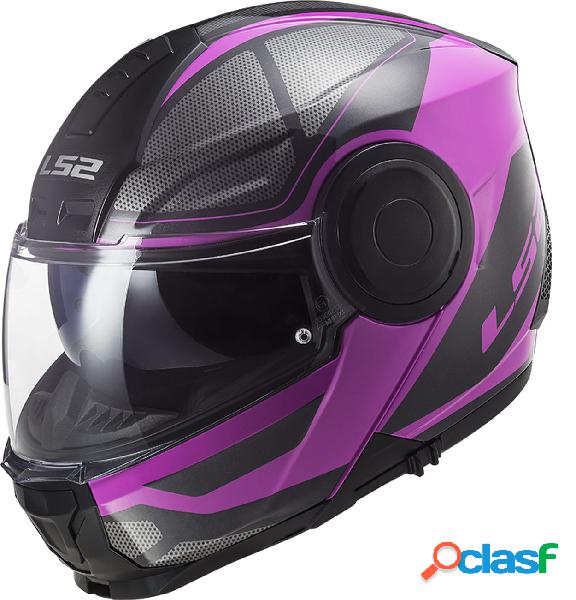 Casco modulare LS2 FF902 SCOPE AXIS Nero Rosa