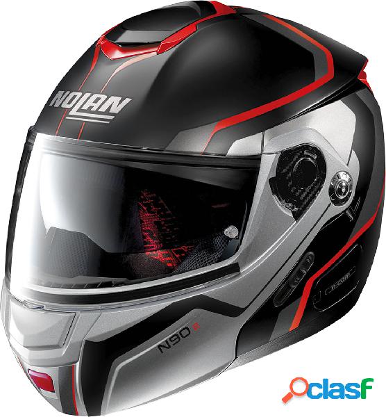 Casco modulare Nolan N90-2 MERIDIANUS N-COM Nero opaco