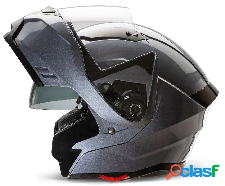 Casco modulare Onix G-348 Grigio Lucido