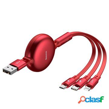 Cavo 3-in-1 Baseus Little Octopus - Lightning, USB-C,
