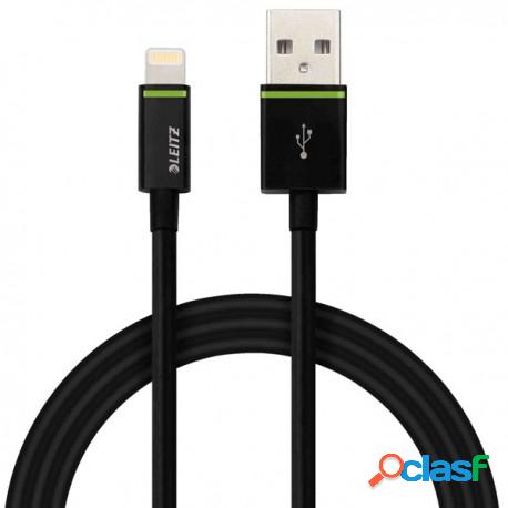 Cavo XL da Lightning a USB - 2 m - nero - Leitz Complete