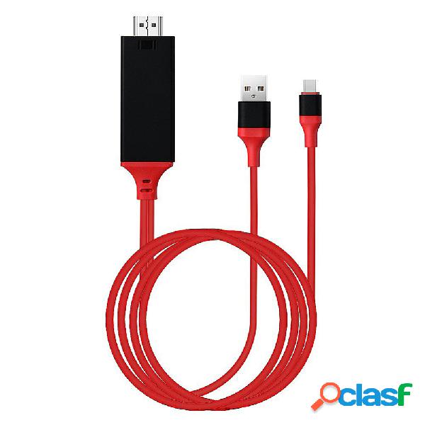 Cavo convertitore da USB3.1 2M Type-C a HDMI TV 4K UHD 30Hz