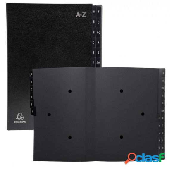 Classificatore alfabetico A/Z Ordonator - 25x33 cm - nero -