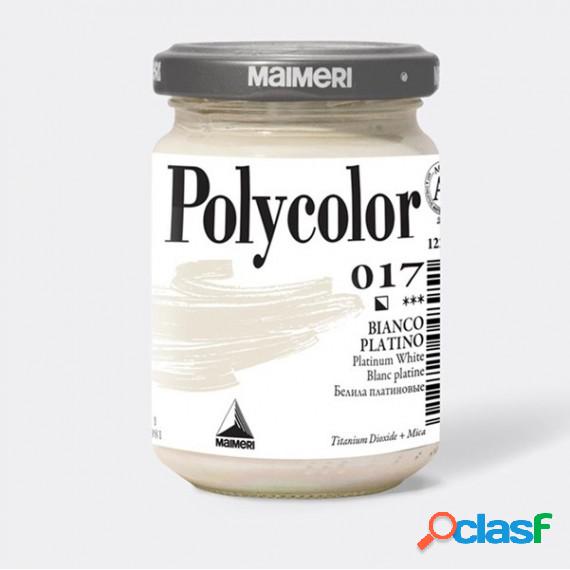 Colore vinilico Polycolor - 140 ml - bianco platino -