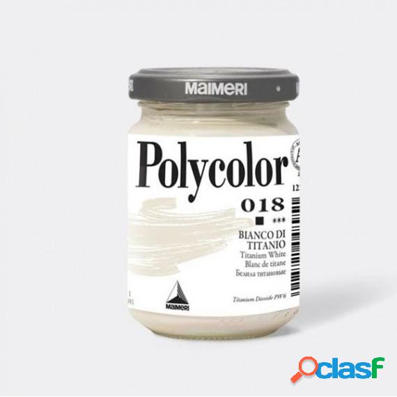 Colore vinilico Polycolor - 140 ml - bianco titanio -