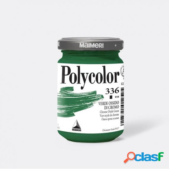Colore vinilico Polycolor - 140 ml - verde ossido di cromo -