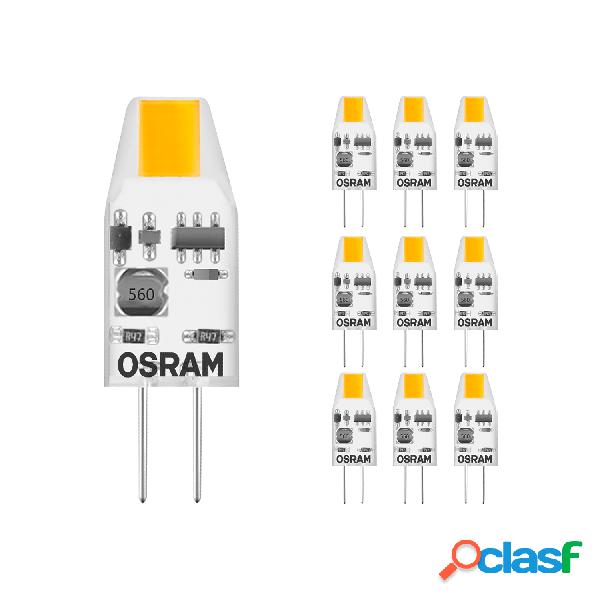 Confezione Multipack 10x Osram LED Pin Micro Capsule G4 1W
