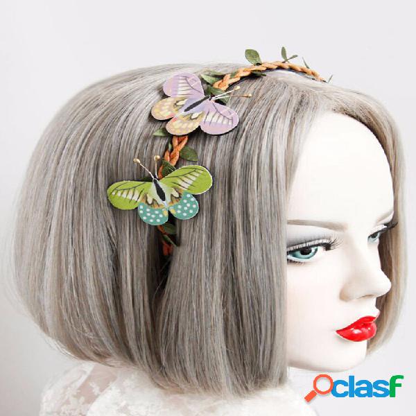 Cosplay fascia vintage retro foresta farfalla albero vite