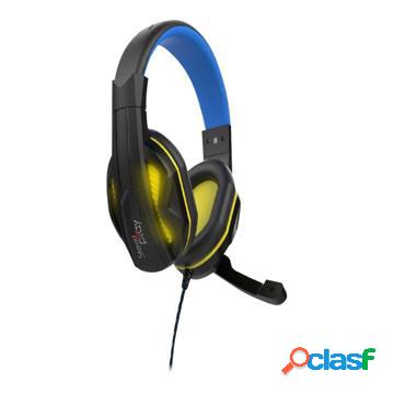 Cuffie con cablaggio Steelplay HP-47 - nere / blu