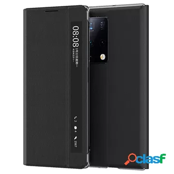 Custodia Flip Smart Clear View per Huawei Mate X2 - Nera
