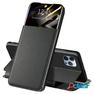 Custodia Flip Smart View Frontale per iPhone 13 Pro - Nera