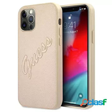 Custodia Guess Vintage Script per iPhone 12 Pro Max in