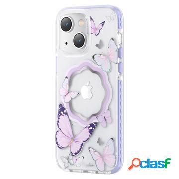 Custodia Ibrida per iPhone 14 Kingxbar Butterfly Shiny -