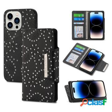 Custodia a Portafoglio Dolisma Glitter per iPhone 14 Pro -