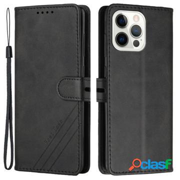 Custodia a portafoglio per iPhone 14 Pro stile business -