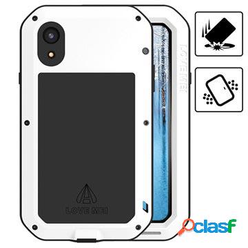 Custodia ibrida Love Mei Powerful per iPhone XR - bianca