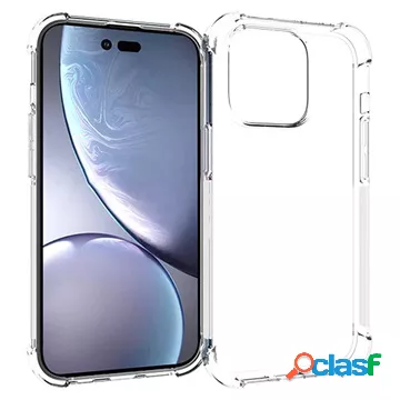 Custodia in TPU antiurto per iPhone 14 Pro - Trasparente