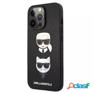 Custodia per iPhone 13 Pro Max Karl Lagerfeld Saffiano K&C
