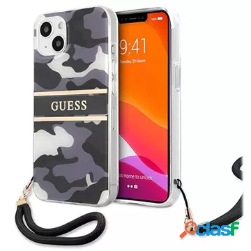 Custodia per iPhone 13 della collezione Guess Camo Strap