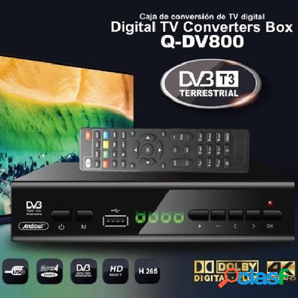 DECODER DIGITALE TERRESTRE DVB T3 HD 4K DOLBY H.265 USB