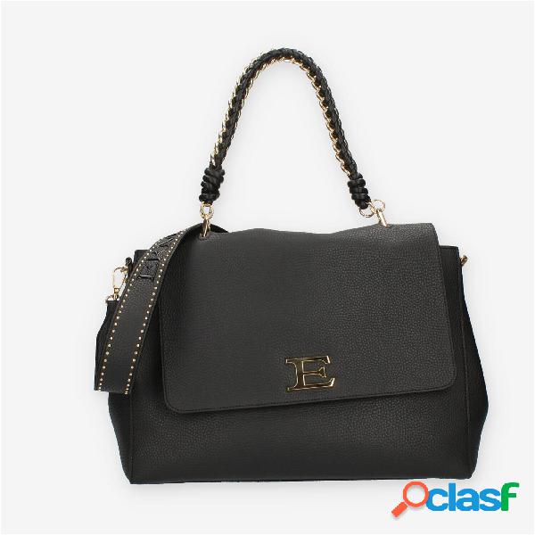 Ermanno Scervino Flap Bag Eba Winter 22 Borsa a spalla nera