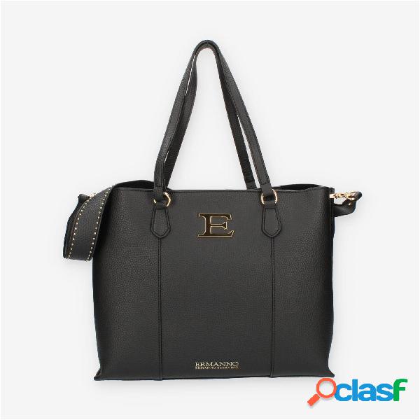 Ermanno Scervino Tote Eba Winter 22 Borsa a spalla nera a 3