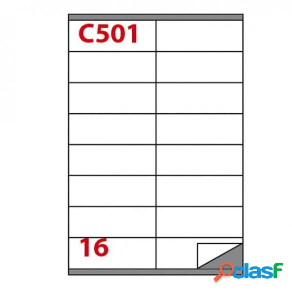 Etichetta adesiva C501 - permanente - 105x36 mm - 16