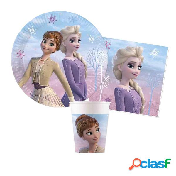 FROZEN NORTHEN COORDINATO COMPLEANNO KIT N 2 BAMBINA OLAF