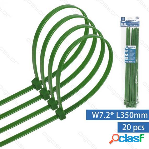 Fascetta Fermacavo In Nylon 7,2Mmx350Mm Verde - Confezione