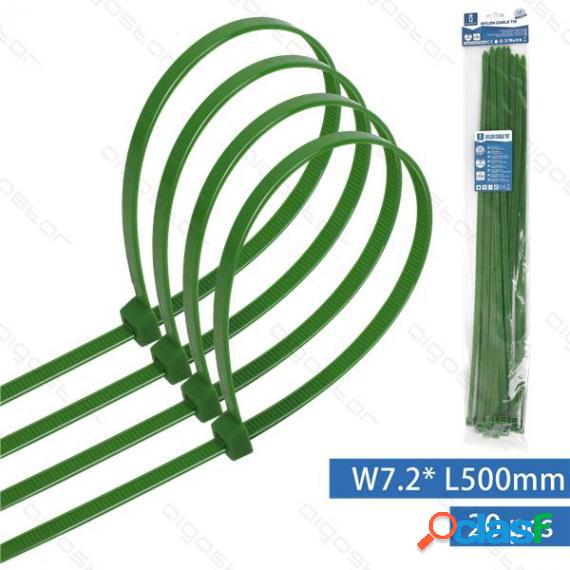 Fascetta Fermacavo In Nylon 7,2Mmx500Mm Verde - Confezione