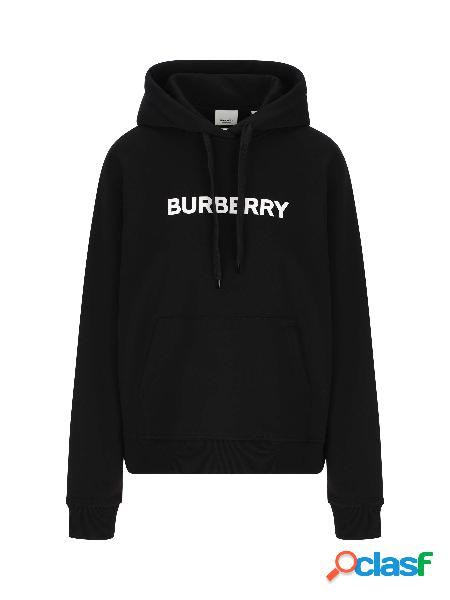 Felpa Oversize In Cotone Con Cappuccio E Logo