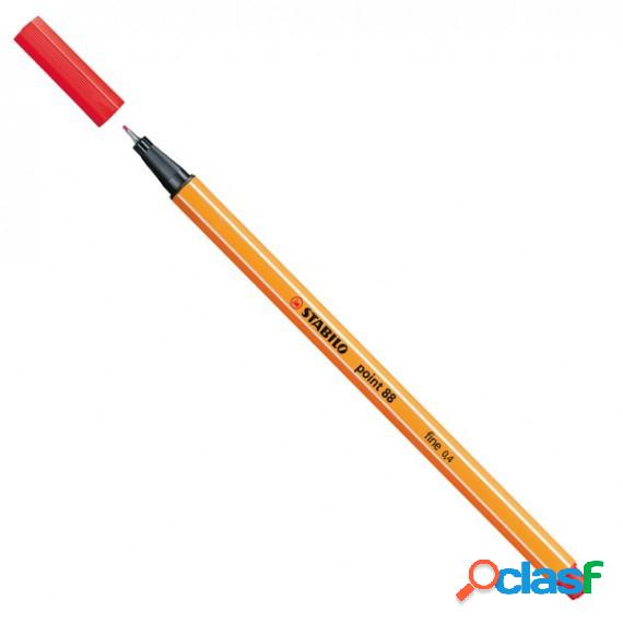 Fineliner Point 88 - punta 0,4 mm - rosso 40 - Stabilo