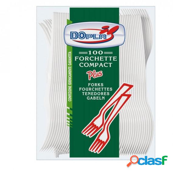 Forchette Compact Plus - monouso - polistirene - Dopla -