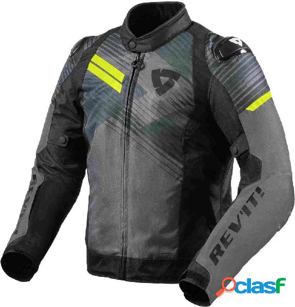 Giacca moto Revit Apex H2O Antracite Giallo Fluo