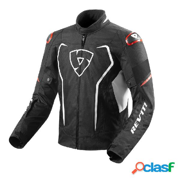 Giacca moto Revit Vertex H2O Bianco Rosso