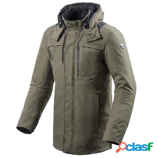 Giacca moto Revit West end Verde Scuro