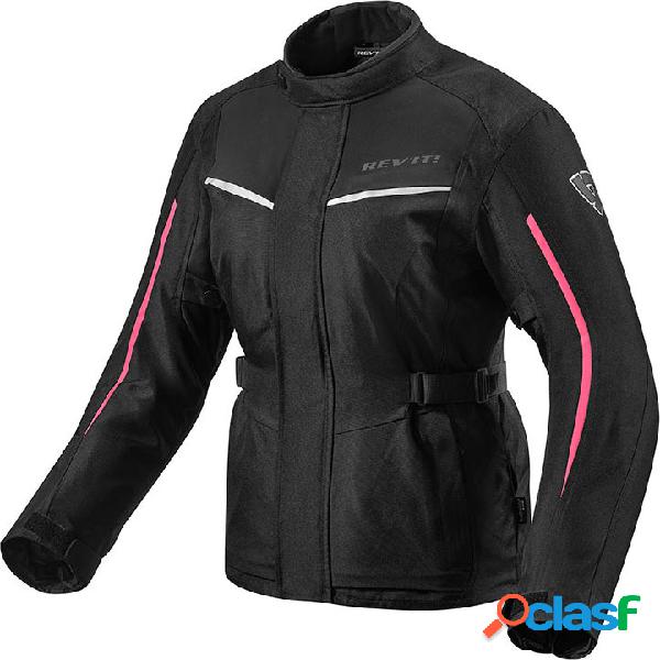 Giacca moto donna Revit Voltiac 2 Ladies Nero Fucsia