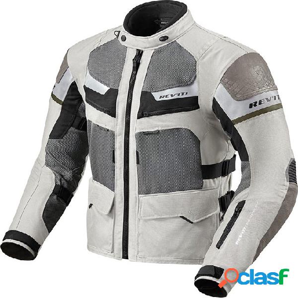 Giacca moto estiva Revit Cayenne Pro Grigio Chiaro Verde