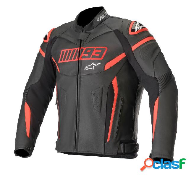 Giacca moto pelle Alpinestars MM93 Collection TWIN RING Nero