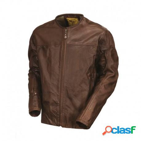Giacca moto pelle ROLAND SANDS DESIGN Barfly Perforated
