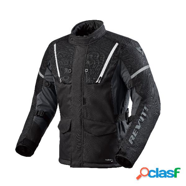 Giacca moto touring Revit Horizon 3 H2O Nero Bianco